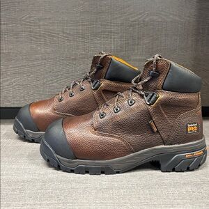 Men's Timberland Pro Helix 6" Composite Safety Toe Boots (Brown) - Size 8